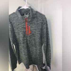 Fleece turtleneck half zip